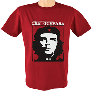 Tričko Che Guevara červené, krátke